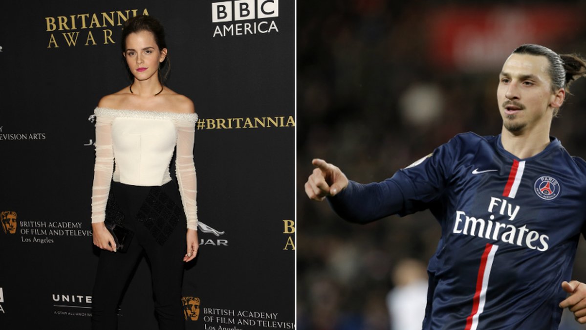 Emma Watson större förebild än Zlatan bland unga. 